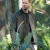 Justin Hartley Tracker Green Bomber Jacket