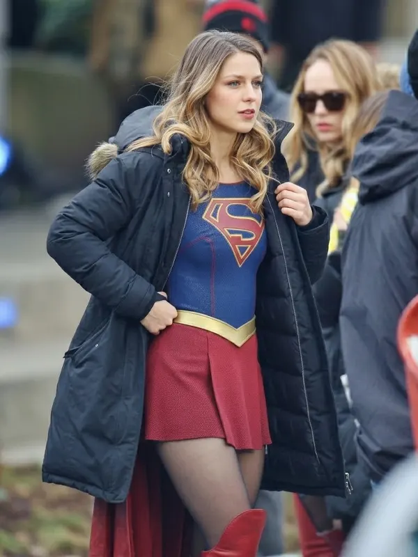 Kara Danvers Supergirl Puffer Coat