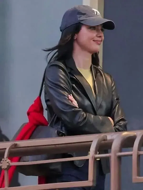 Kendall Jenner Black Leather Jacket