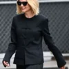 LA Carey Mulligan Black Tang Jacket