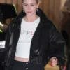 LA Lili Reinhart Black Leather Jacket
