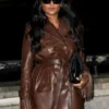 LFW 2026 Simone Ashley Brown Coat