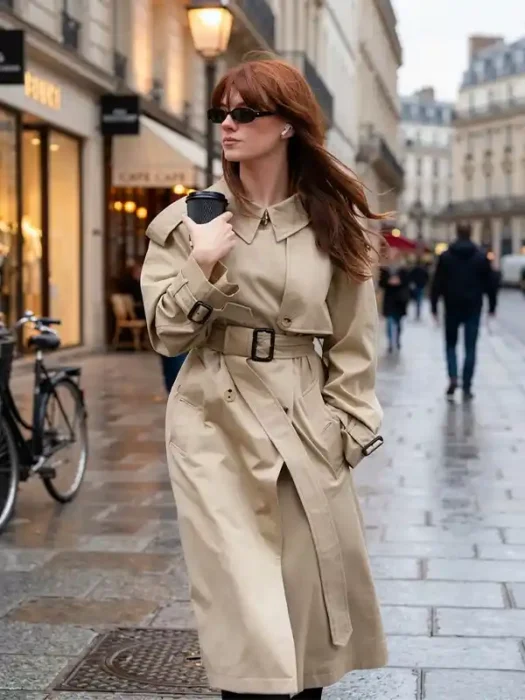 LFW Daisy Edgar-Jones Trench Coat