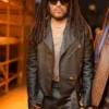 Leny Kravitz Black Biker Leather Jacket