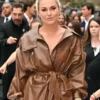 Lindsey Vonn F1 World Premiere Brown Leather Jacket
