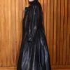 Liv Tyler Black Leather Coat - Paris Fashion Week