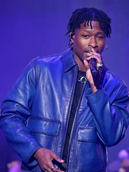 Lucky Daye Super Bowl Leather Jacket