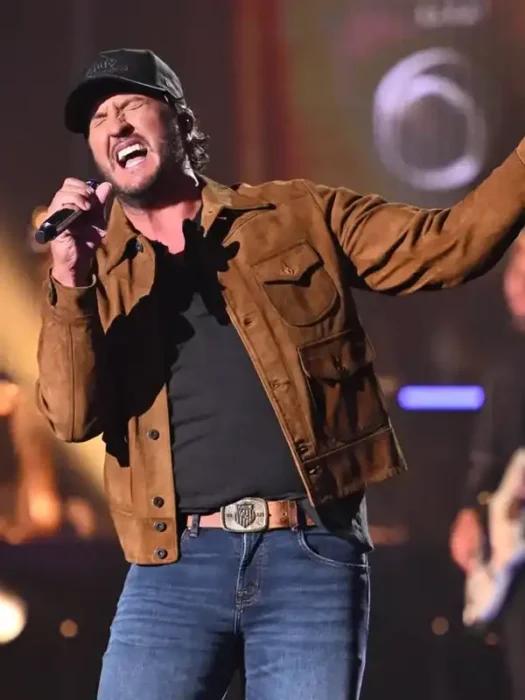 Luke Bryan Brown Suede Jacket