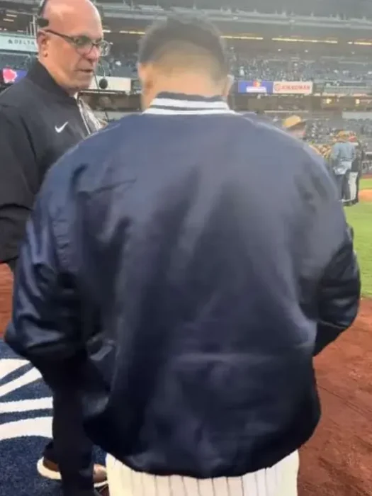 Manny Pacquiao NY Yankees Blue Jacket Back