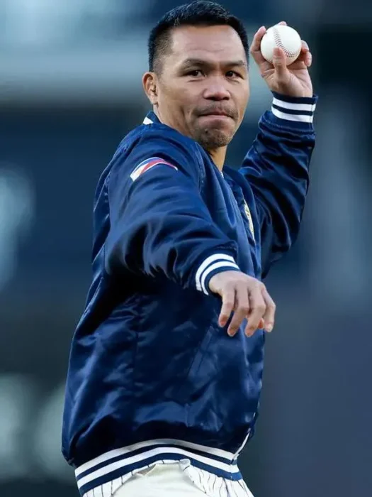 Manny Pacquiao NY Yankees Blue Varsity Jacket