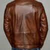 Maverick Men's Brown Sheepskin Leather Jacket