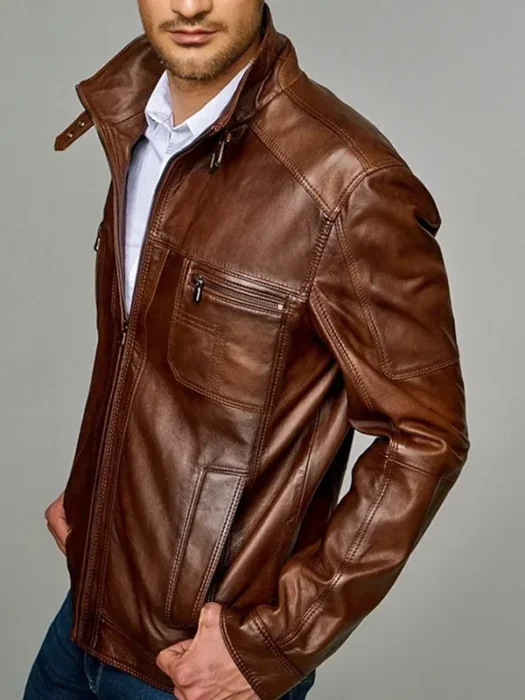 Maverick Men's Sheepskin Leather Jacket