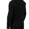 Mens Black Suede Biker Jacket Back