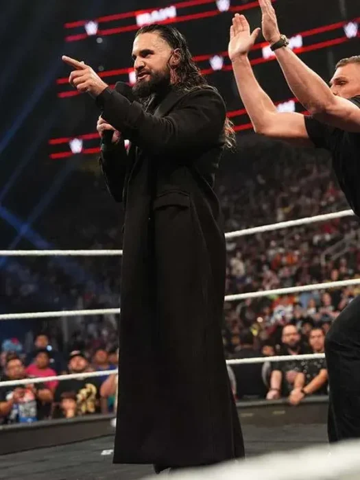 Monday Night RAW Seth Rollins Black Long Coat