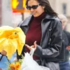 NYC Nina Dobrev Black Leather Jacket