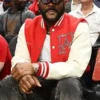 New York Knicks v Atlanta Hawks Tyler Perry Red and White Jacket