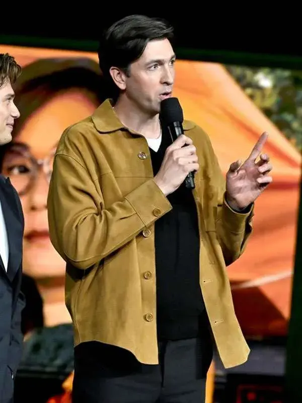 Nicholas Braun CinemaCon Suede Brown Jacket