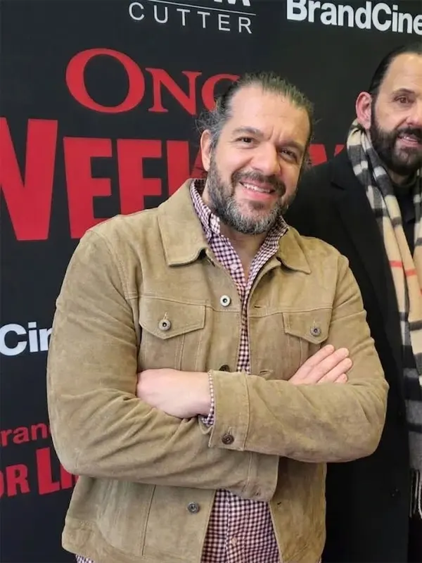 Once a Week for Life Manoli Ioannidis Suede Brown Jacket