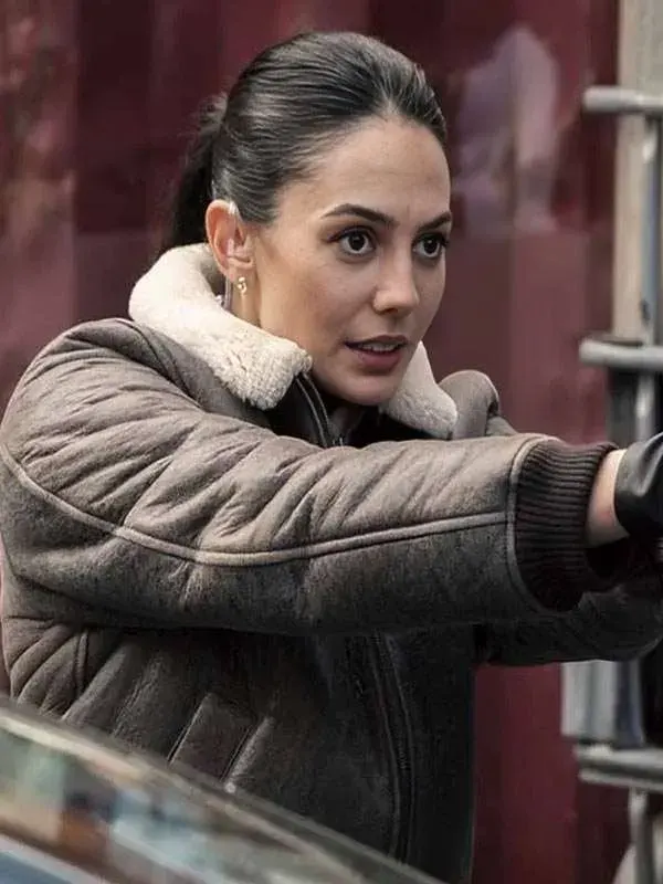 Pardis Saremi FBI S08 Shearling Leather Jacket