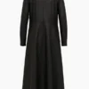 Paris Fashion Week Liv Tyler Black Leather Coat Back