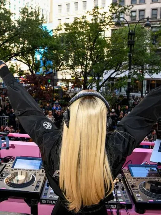 Paris Hilton Spring Campaign Black Jacket