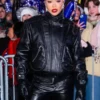 Rita Ora NYC Black Leather Jacket 2
