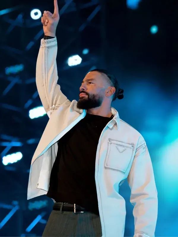 Roman Reigns WWE Street Fighter Event Off White Jacket