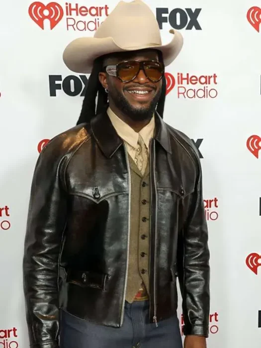 Shaboozey iHeartRadio Music Awards 2026 Leather Jacket