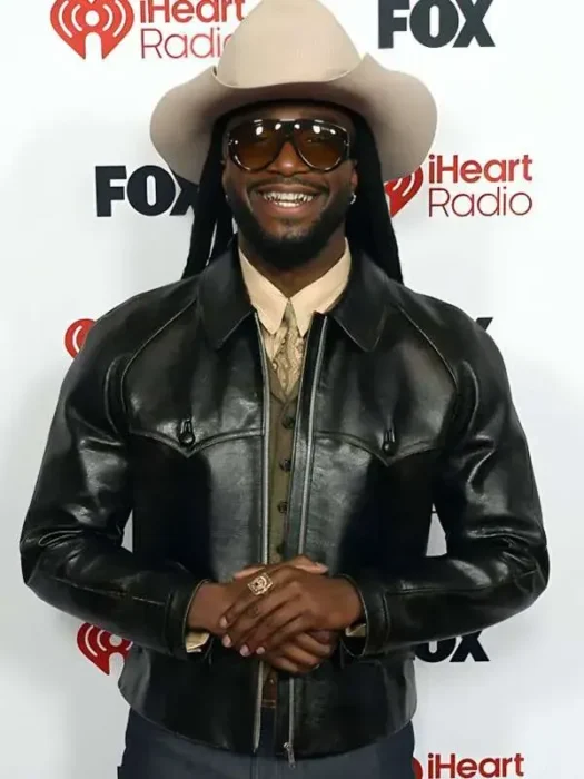 Shaboozey iHeartRadio Music Awards Leather Jacket