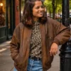 Sort Your Life Out S06 Dilly Carter Leather Bomber Jacket
