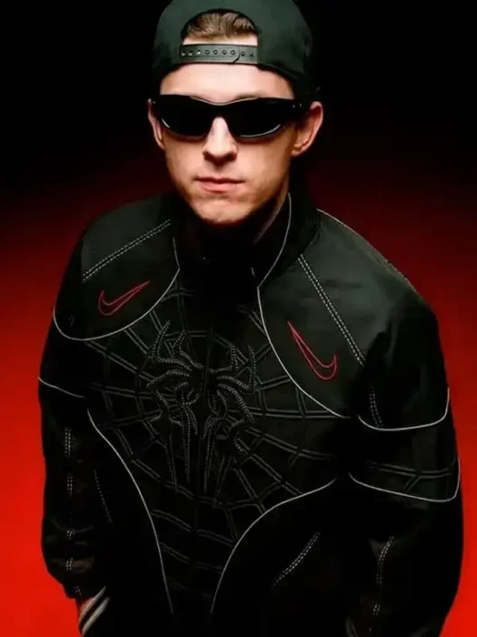 Spider-Man Tom Holland Black Track Jacket
