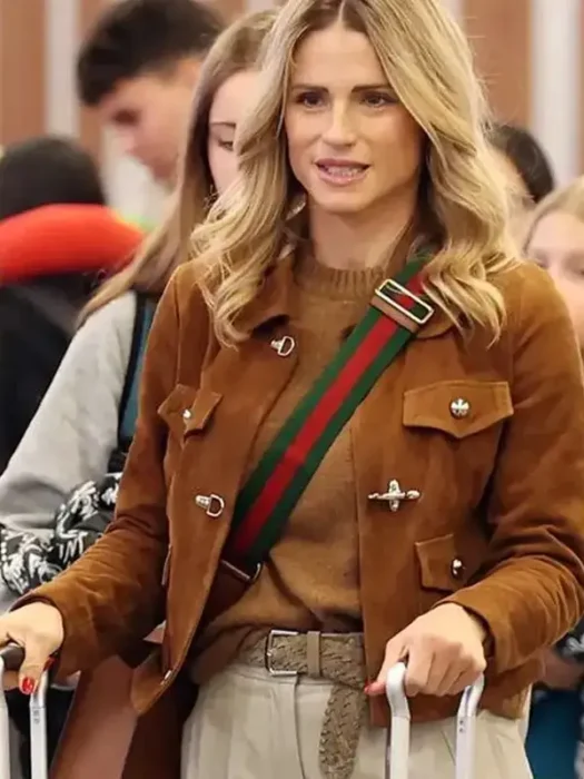 Street Style Michelle Hunziker Jacket