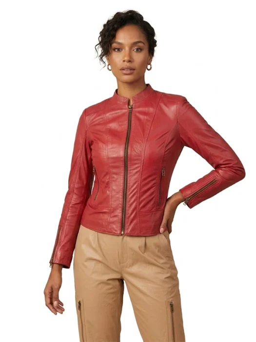Stylish_Womens_Red_Leather_Biker_Jacket