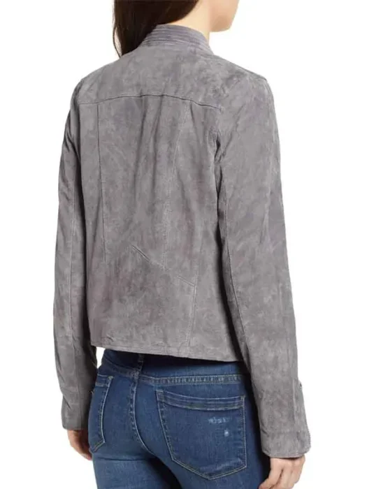 Supergirl Nicole Maines Suede Jacket Back