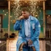 Teddy Swims 2026 Coachella Blue Coat