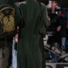The Drama Zendaya Grey Coat Back