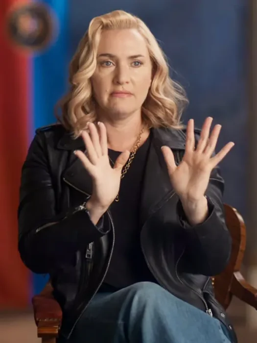 The Regime Kate Winslet Black Leather Jacket