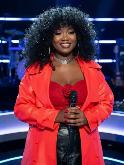 The Voice S29 Alexia Jayy Red Coat