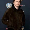 Timothee Chalamet CinemaCon Brown Suede Jacket