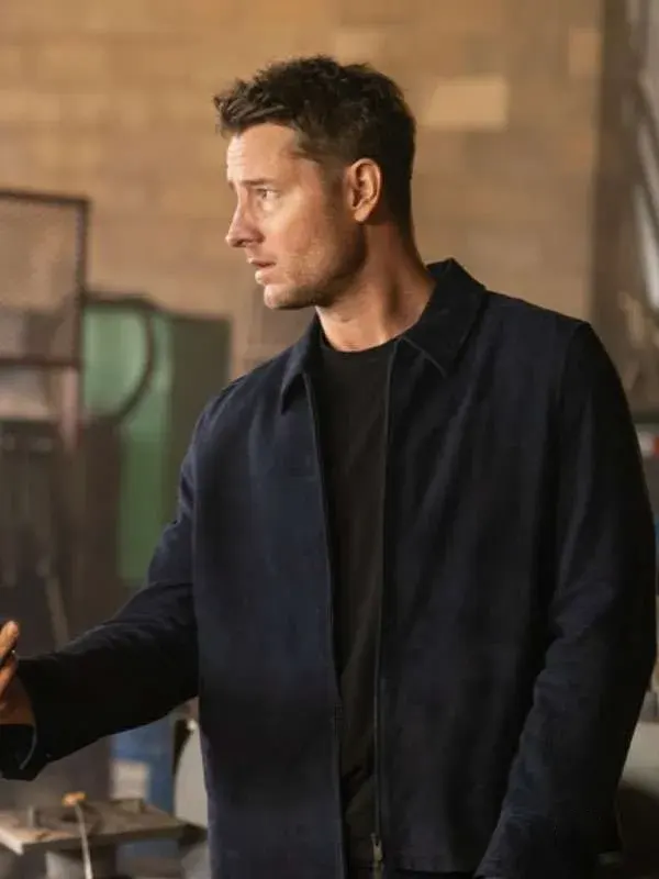 Tracker Justin Hartley Blue Suede Jacket