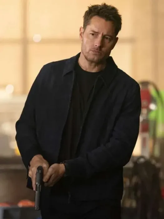 Tracker Justin Hartley Blue Suede Leather Jacket