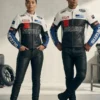 Unisex Suzuki Motorcycle Cowhide Leather Jacket