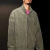 Victor Wembanyama Suede Bomber Jacket