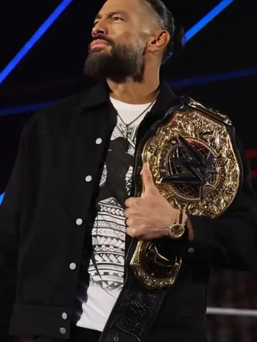WWE Backlash Roman Reigns Black Jacket