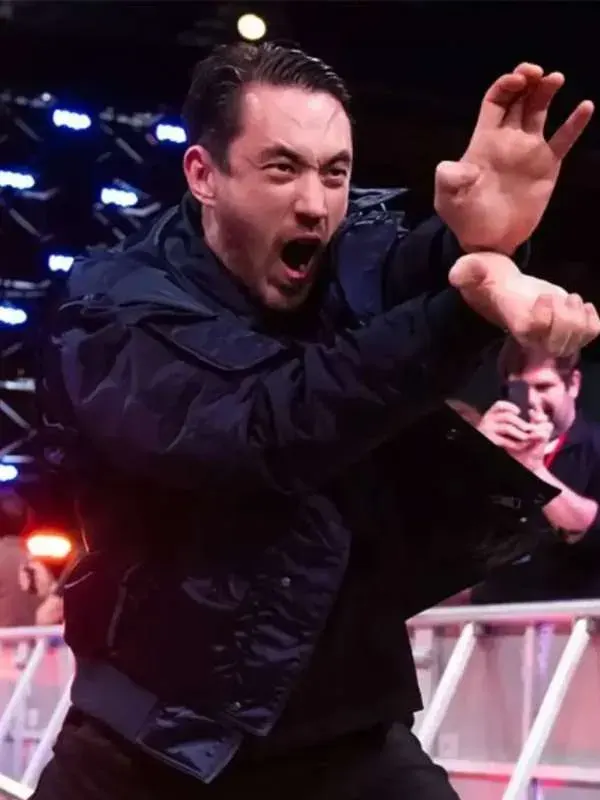 WWE Street Fighter Event Andrew Koji Blue Jacket