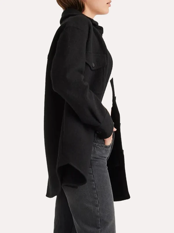 Womens Black Oversized Shirt