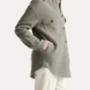 Womens Olive Green Oversized Wool Shirt