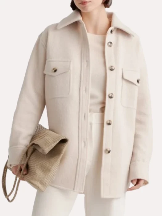 Womens Oversized Wool Shirt