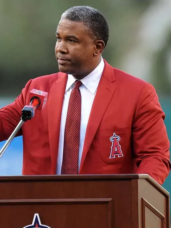 World Series Champion Garret Anderson Blazer Red