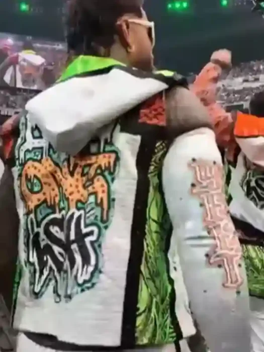 WrestleMania 42 Jey Uso Hooded Vest Back